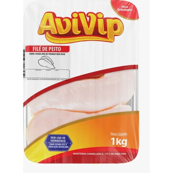 FILÉ DE PEITO DE FRANGO AVIVIP 1KG