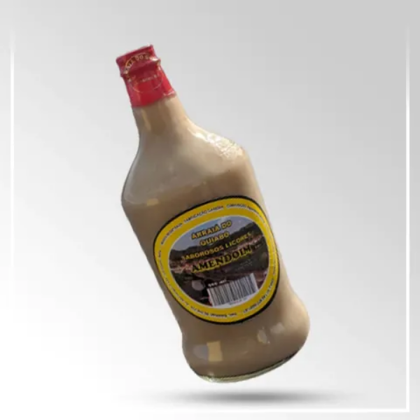 LICOR CREMOSO ARRAIÁ DO QUIABO SABOR AMENDOIM 900ML