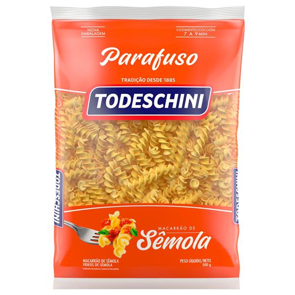 MACARRÃO DE SÊMOLA TODESCHINI PARAFUSO 500G