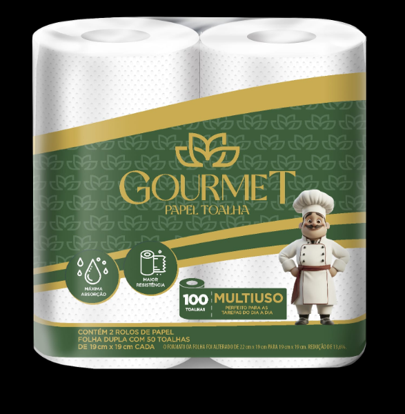 PAPEL TOALHA GOURMET 19X19 50 FOLHAS
