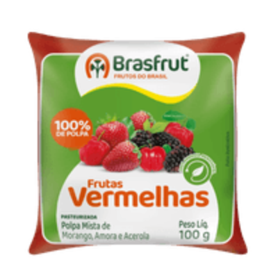 POLPA DE FRUTA BRASFRUT FRUTAS VERMELHAS 100G