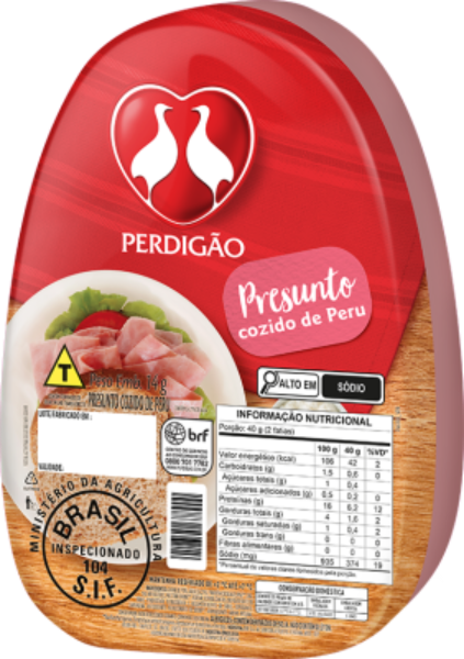 PRESUNTO COZIDO DE PERU PERDIGÃO FATIADO