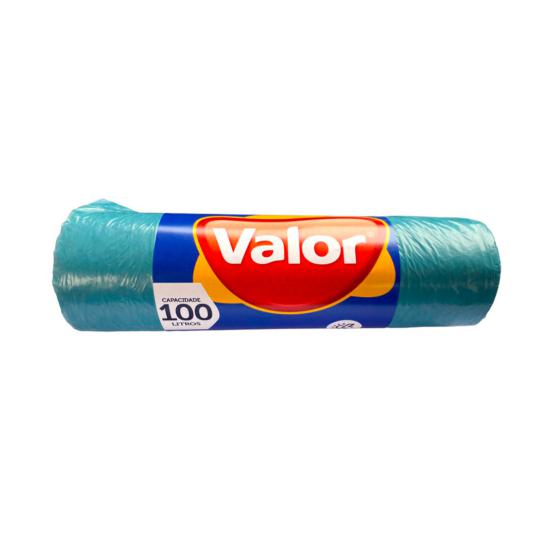 SACOS PARA LIXO VALOR 100 LITROS 75CMX1,05M AZUL 20UNID