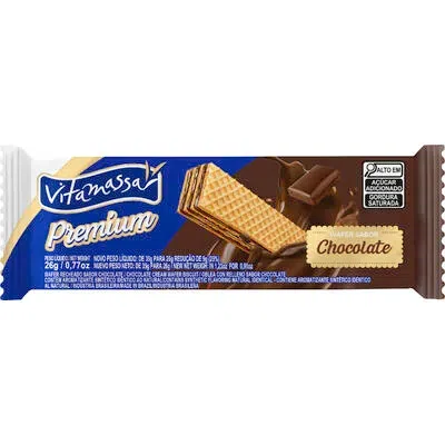 WAFER VITAMASSA SABOR CHOCOLATE 26G