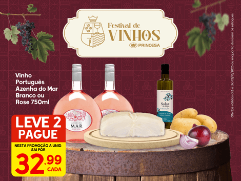 Vinho Português Azenha do Mar 750ml- LEVE 2 PAGUE R$32,99 CADA