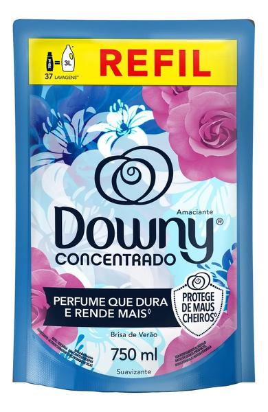 Amaciante Concentrado Downy  Refil 750ml Brisa de Verão