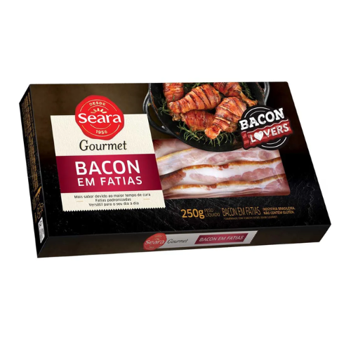 Bacon em Fatias Gourmet   Seara 250g