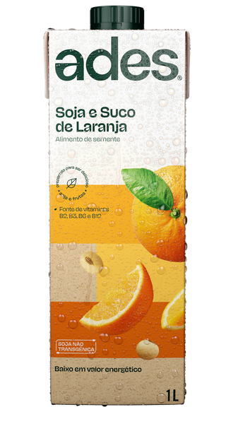 Bebida de Soja Ades 1Lt Laranja