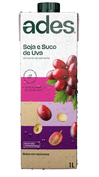 Bebida de Soja Ades 1Lt Uva