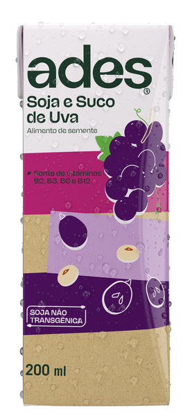 Bebida de Soja Uva Ades 200ml