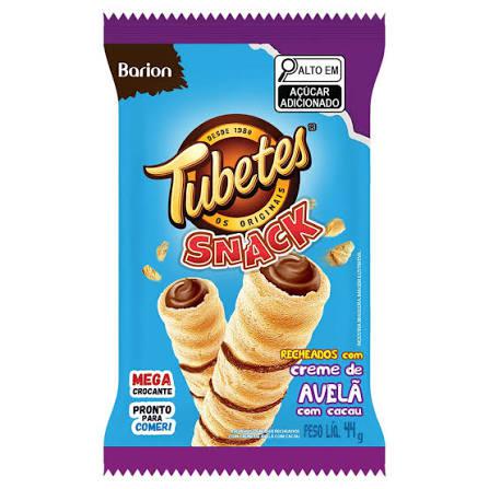 Biscoito Tubetes Barion 44g Creme de Avelã/Cacau
