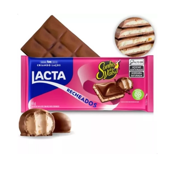 Chocolate Rech Sonho de Valsa Lacta 98g