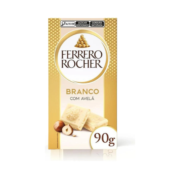 Chocolate Tablete Branco Ferrero Rocher 90g