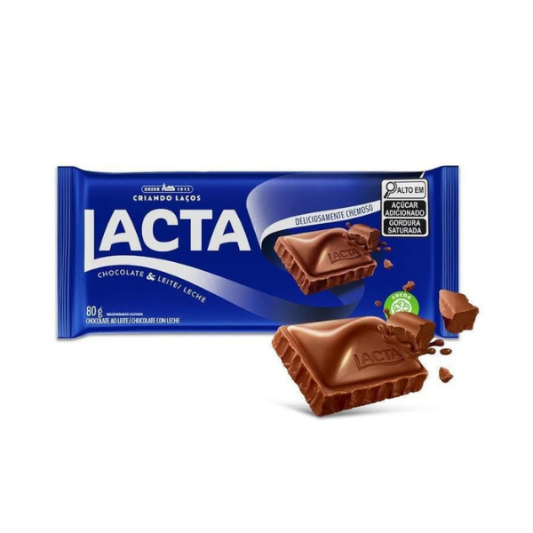 Chocolate Tablete  Lacta  80g Ao Leite