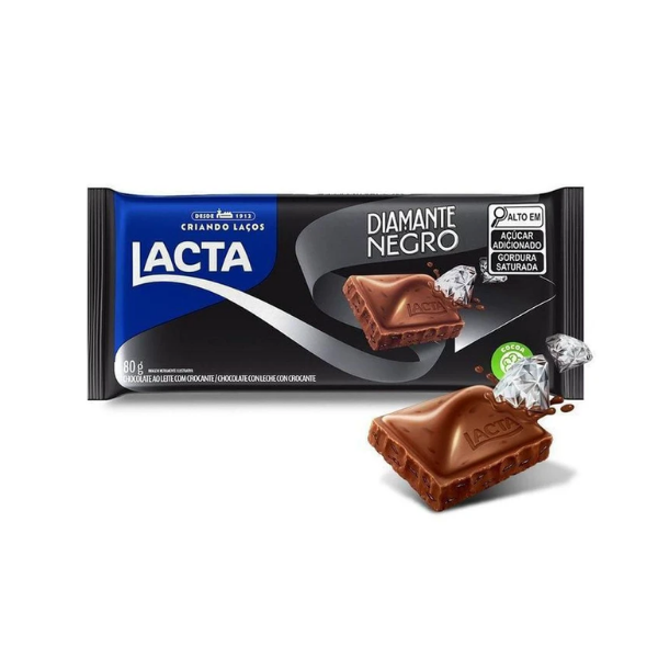 Chocolate Tablete Laka/D.Negro Lacta 80g