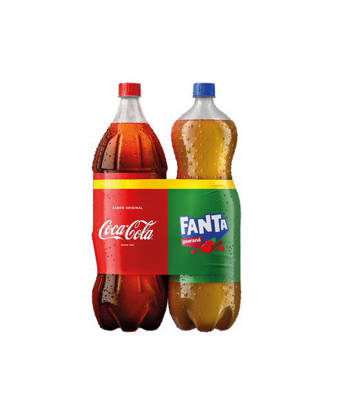 Dual Pack LMPM Fanta Guarana + Coca-Cola Pet 2Lt