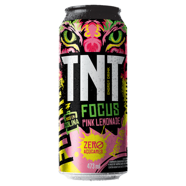 Energético Gelado TNT  473ml Focus Pink Limonade