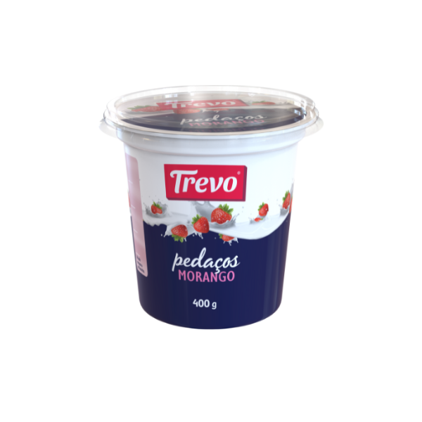 Iogurte Pedaços Morango Trevo 400g