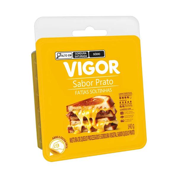 Queijo Processado Fatiado Prato Vigor 140g