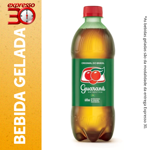 Refrigerante Guarana Gelado Antarctica 600ml Trad