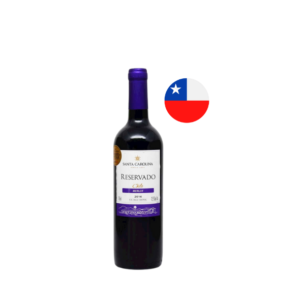 Vinho Chileno Tinto Sta Carolina 750ml Merlot