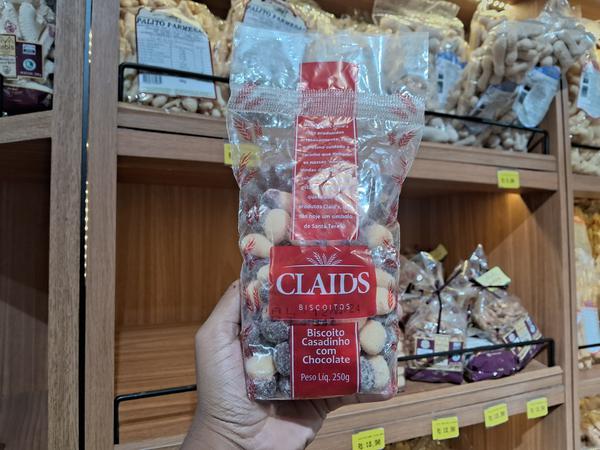 BISCOITO CASADINHO CHOCOLATE CLAIDS 250G