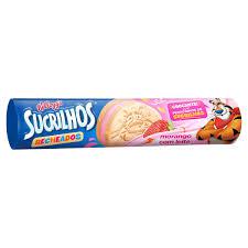 BISCOITO RECHEADO DE SUCRILHOS SABOR MORANGO 101G