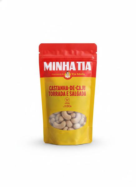 CASTANHA-DE-CAJU TORRADA E SALGADA  MINHA TIA 80G