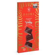 CHOCOLATE DE FRUTAS VERMELHAS E CASTANHA HAOMA 75G