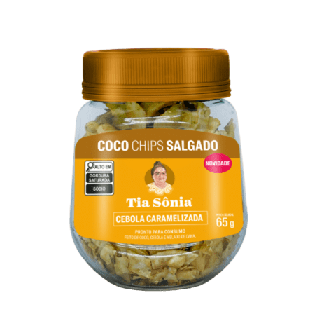 COCO CHIPS SALGADO CEBOLA CARAMELIZADA TIA SONIA 65G