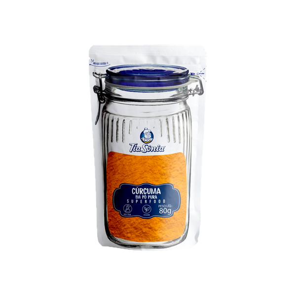 CURCUMA EM PO PURA TIA SONIA 80G