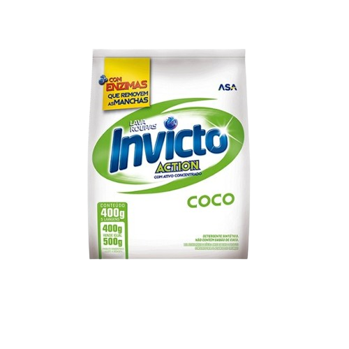 LAVA-ROUPAS PO INVICTO ACT.COCO SC 400 GR