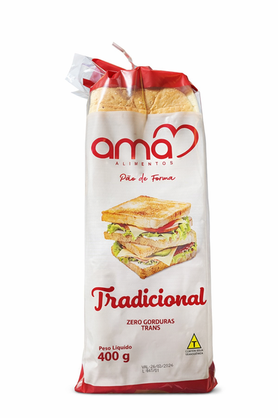 PAO DE FORMA TRADICIONAL AMA  400G