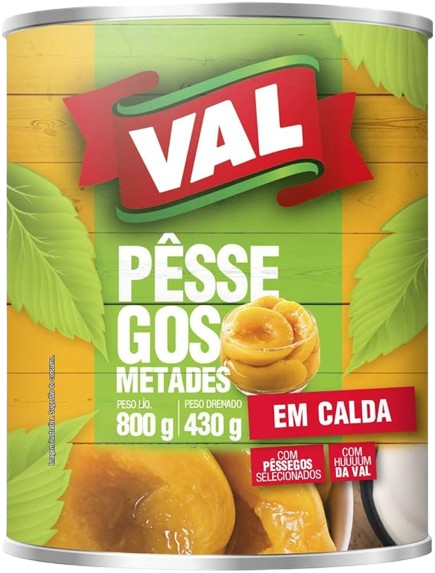 PESSEGO EM CALDA VAL 430G