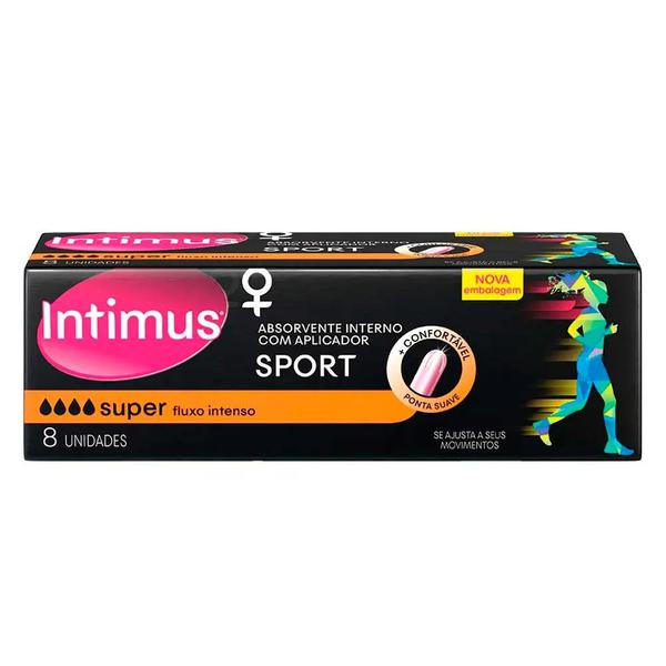 Absorvente Interno Sport Super C/Aplicador Intimus C/8