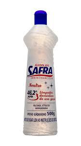 Alcool Gel 46 Neutro 500ml Safra