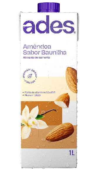 Alimento  Soja Amendoa/Baunilha Ades 1 Lt