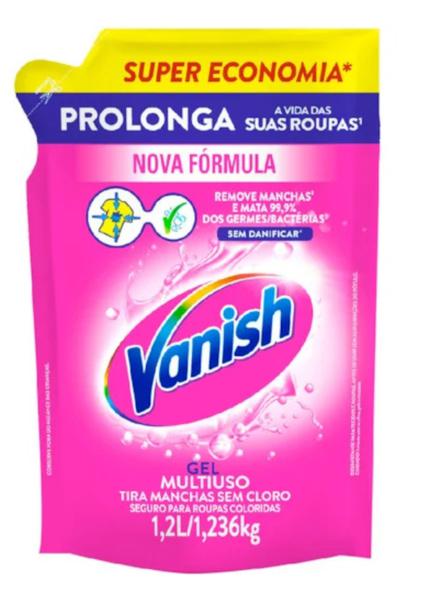 Alvejante Gel Pink Refil Vanish 1,2 Lt