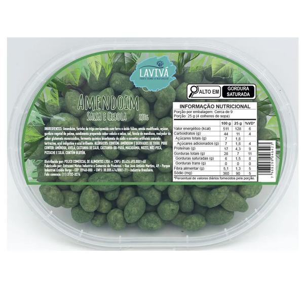 Amendoim Salsa e Cebola Laviva 220g