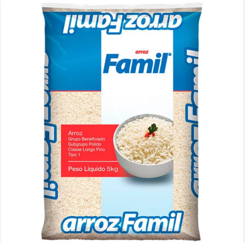 Arroz branco Famil Tp1 5kg