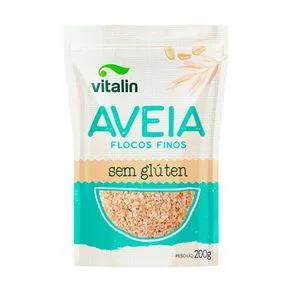 Aveia Flocos fino Integral S/Gluten 200gr Vitalin