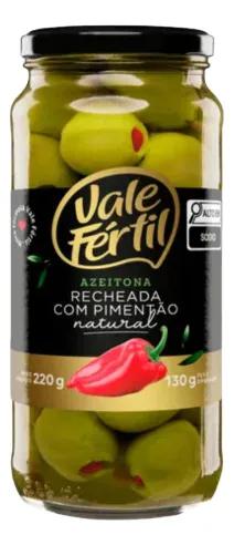 Azeitona Rech Pimentao Vale Fertil 130gr