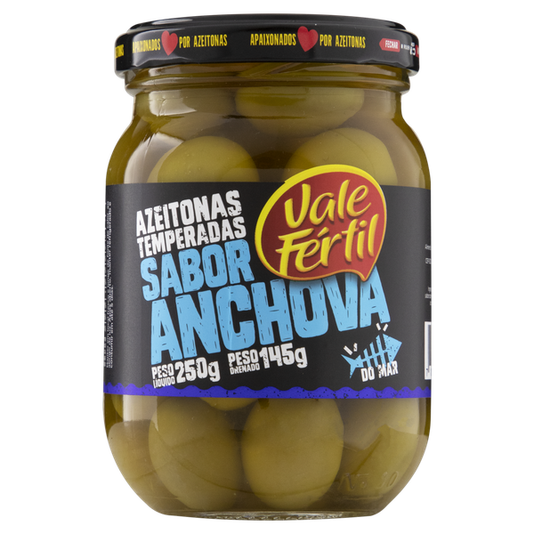 Azeitona Temp Anchovas Vale Fertil 145gr