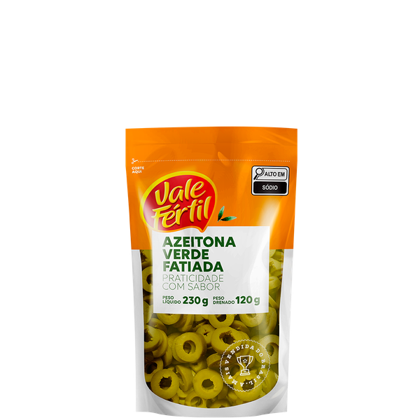 Azeitona Verde Cons Fatiada Vale Fertil 120gr