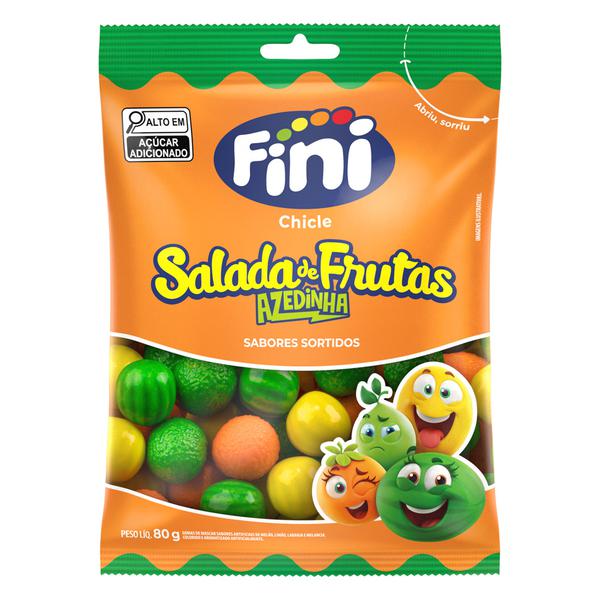 Bala Chiclete Salada Fruta Fini 80gr