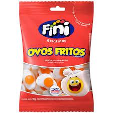 Bala Gelatina Ovos Fritos Fini 90gr