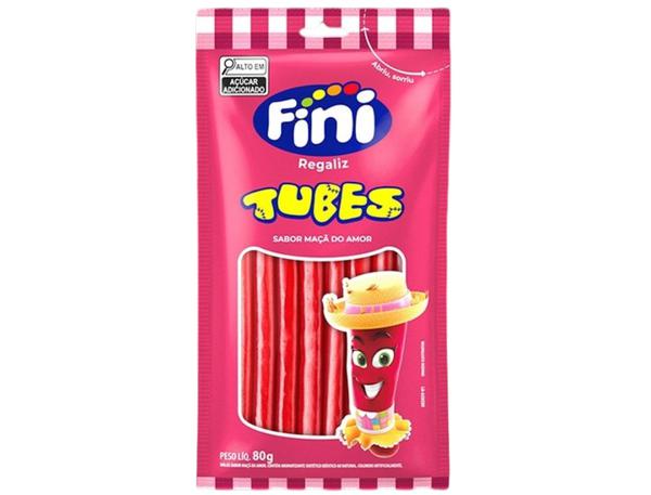 Bala Regaliz Tubes Maca do amor Fini 80gr