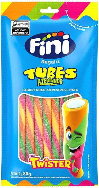 Bala Regaliz Tubes Twister Citrico 80gr