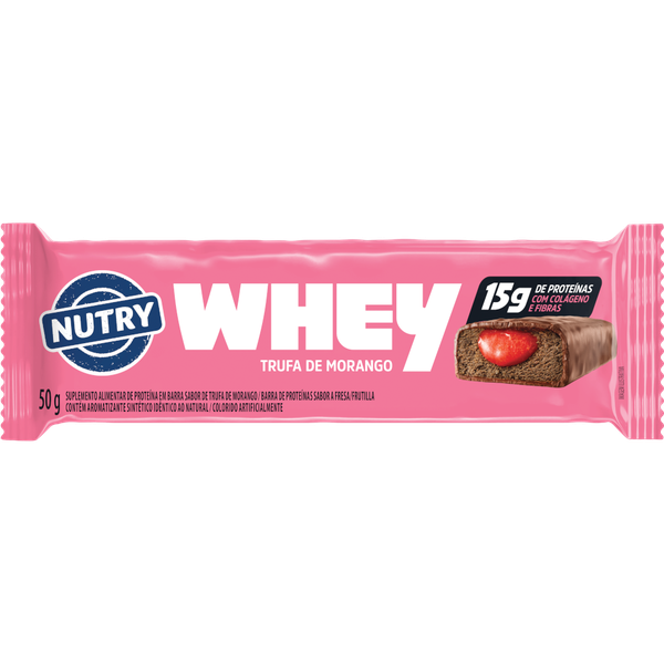 Barra Proteina Nutry Trufa Morango 50gr