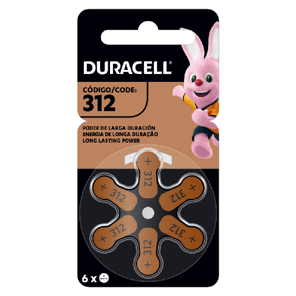 Bateria Auditiva Duracell 312